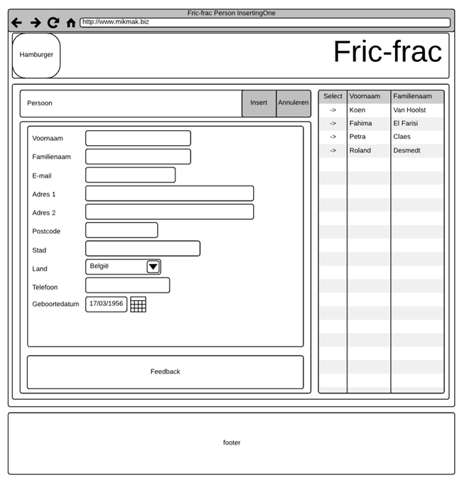 fric-frac wireframe person insertingone